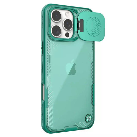 Deksel for Apple iPhone 16 Pro Max, Nillkin, Iceblade Prop (uten kamerautskjæring), grønn