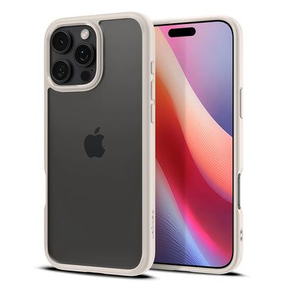 Deksel for Apple iPhone 16 Pro Max, Spigen, Ultra Hybrid, Beige ACS08385