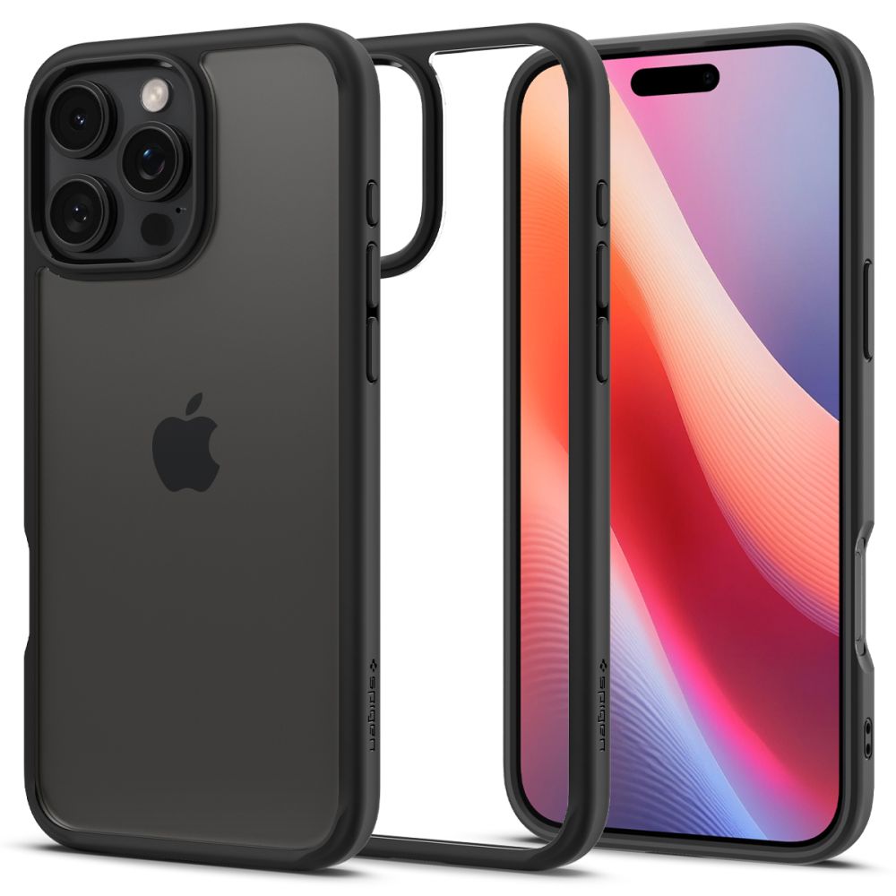 Deksel for Apple iPhone 16 Pro Max, Spigen, Ultra Hybrid, Matt Svart ACS07996