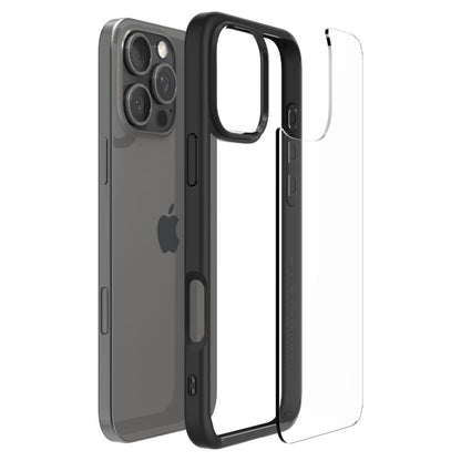 Deksel for Apple iPhone 16 Pro Max, Spigen, Ultra Hybrid, Matt Svart ACS07996