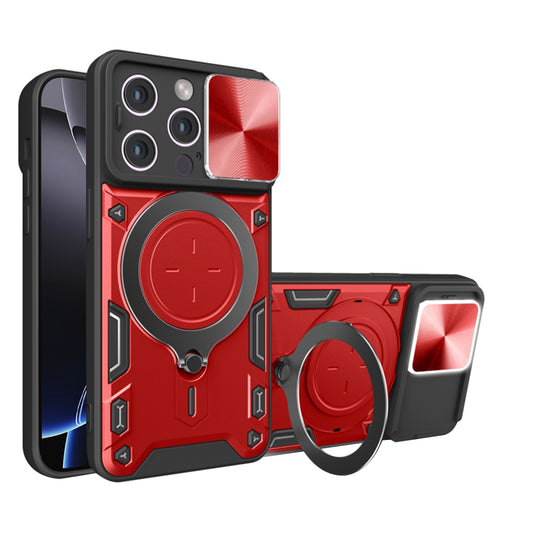 Deksel for Apple iPhone 16 Pro Max, Techsuit, CamGuard Pro, Rød