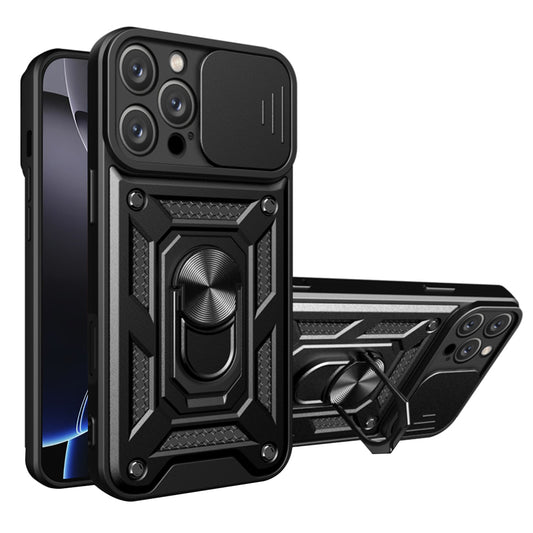 Deksel for Apple iPhone 16 Pro Max, Techsuit, CamShield, Svart