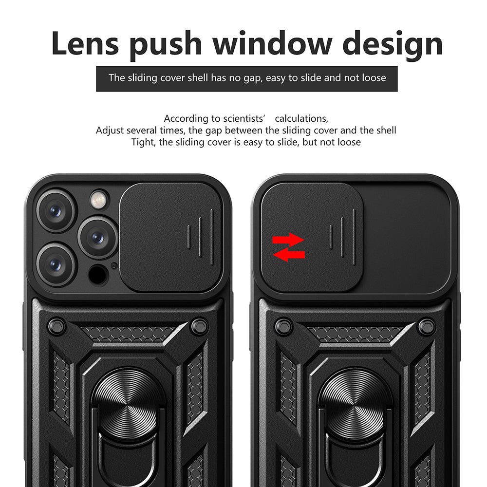 Deksel for Apple iPhone 16 Pro Max, Techsuit, CamShield, Svart