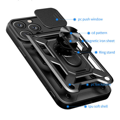 Deksel for Apple iPhone 16 Pro Max, Techsuit, CamShield, Rosa