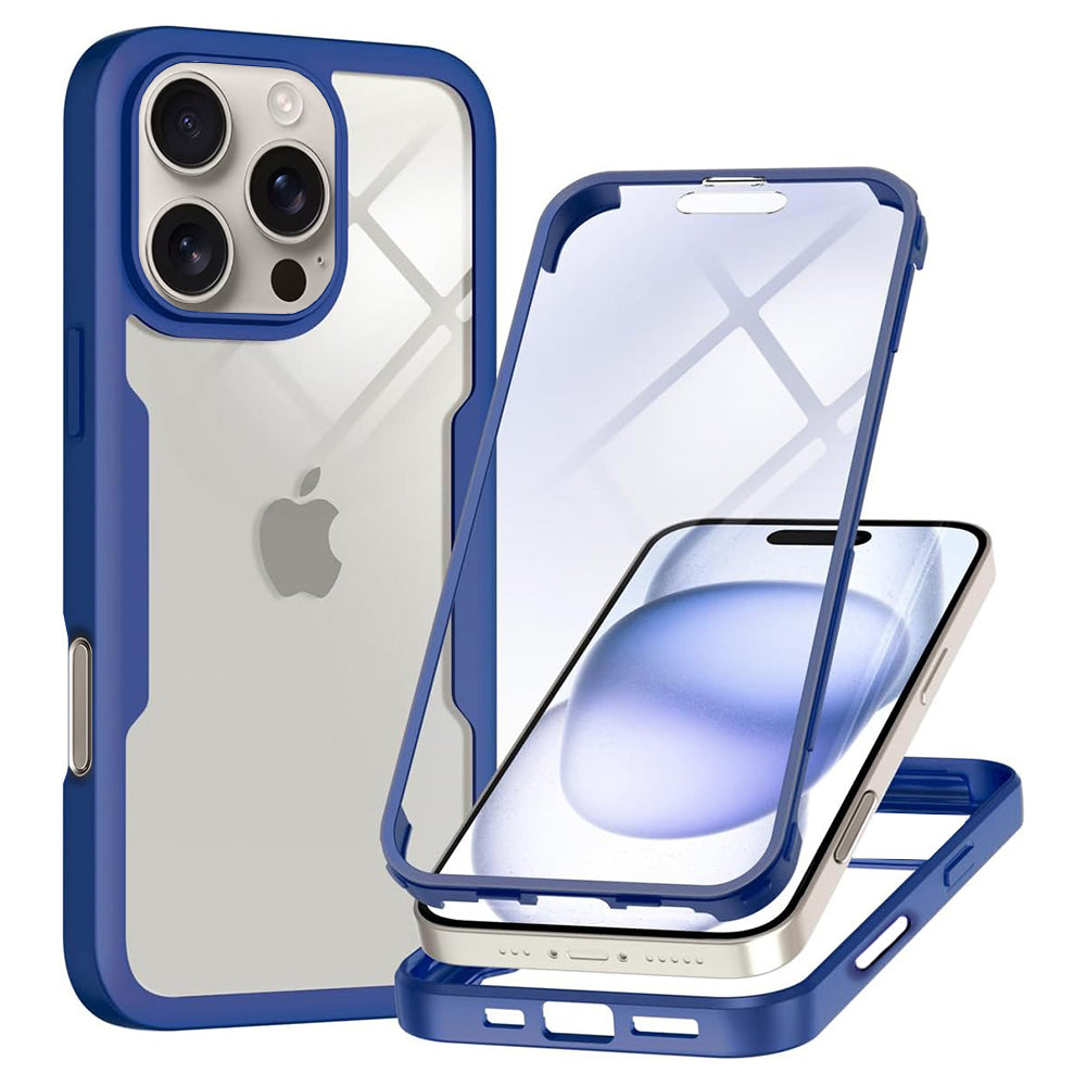Deksel for Apple iPhone 16 Pro Max, Techsuit, ColorVerse 360, Blå