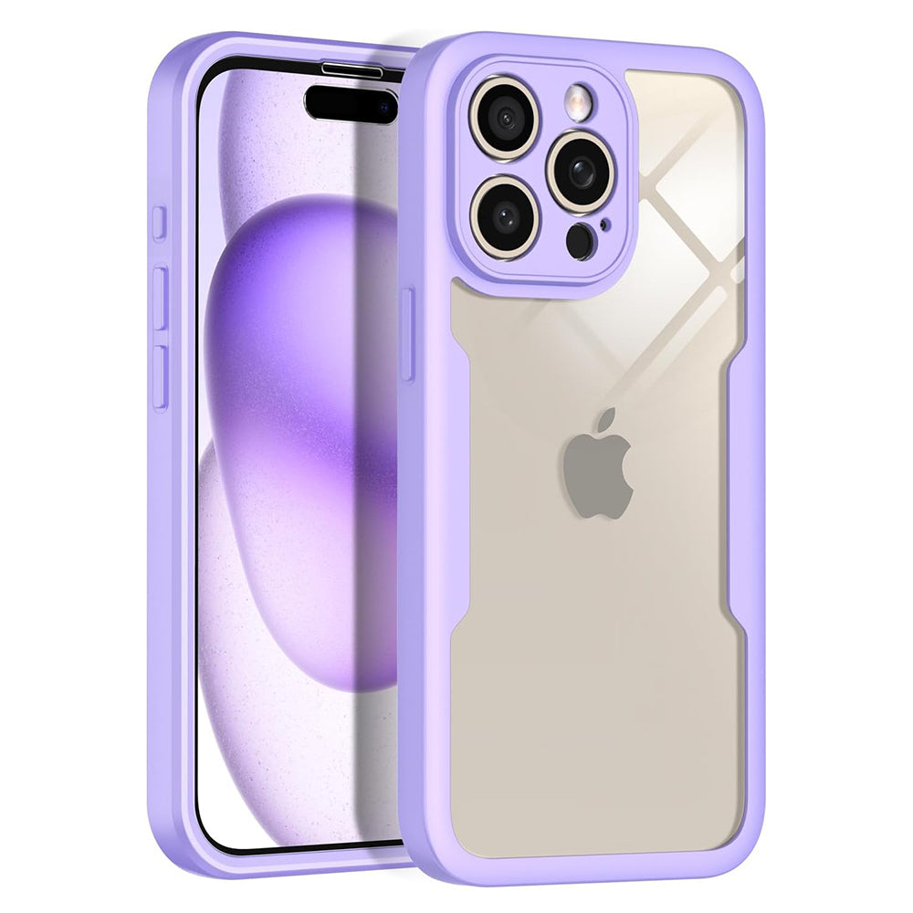 Deksel for Apple iPhone 16 Pro Max, Techsuit, ColorVerse 360, Lilla