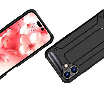 Deksel for Apple iPhone 16 Pro Max, Techsuit, Hybrid Armor, Svart