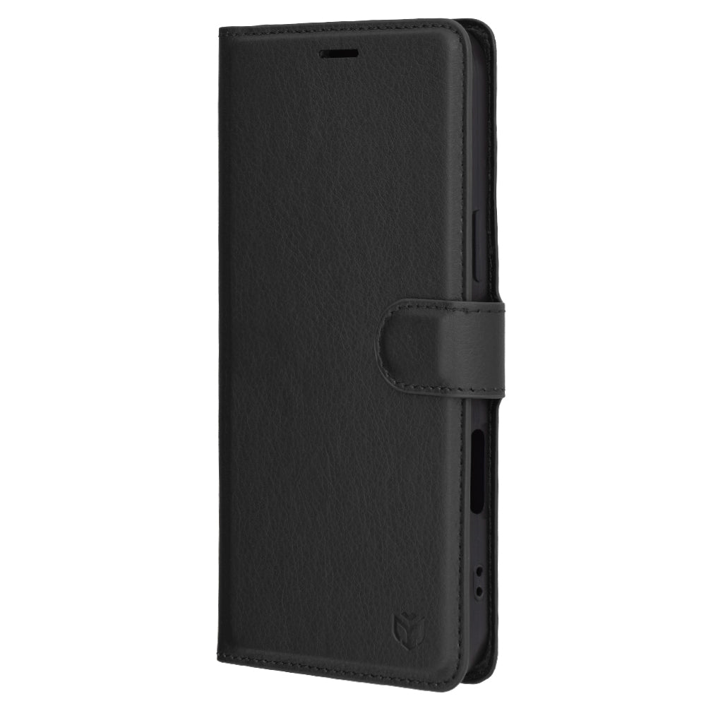Deksel for Apple iPhone 16 Pro Max, Techsuit, Leather Folio, Svart