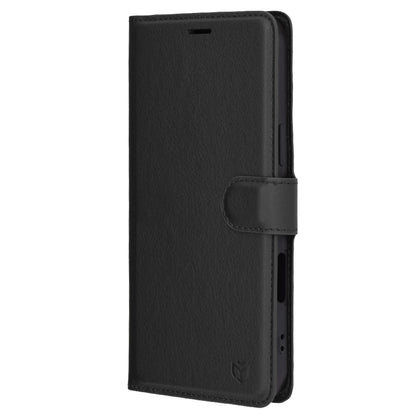 Deksel for Apple iPhone 16 Pro Max, Techsuit, Leather Folio, Svart