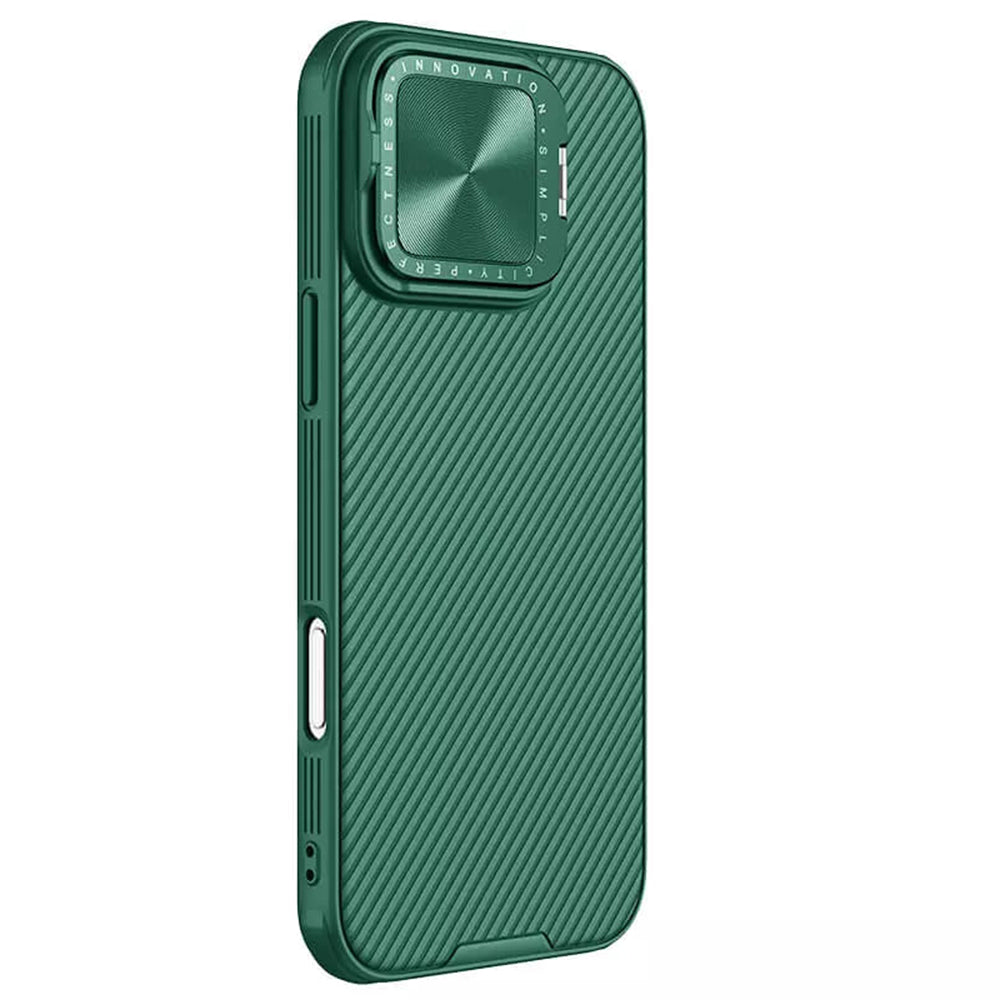Deksel for Apple iPhone 16 Pro, Nillkin, CamShield Prop, Grønn