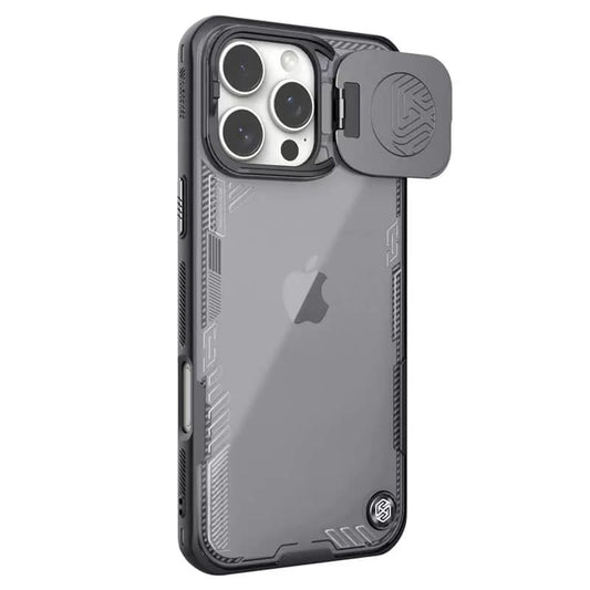 Deksel for Apple iPhone 16 Pro, Nillkin, Iceblade Prop (uten kamerautskjæring), svart