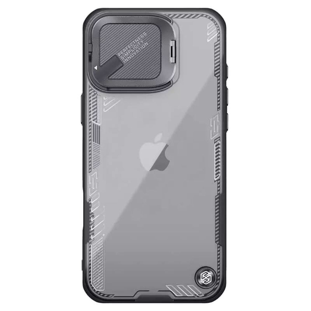 Deksel for Apple iPhone 16 Pro, Nillkin, Iceblade Prop (uten kamerautskjæring), svart