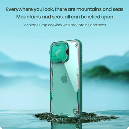 Deksel for Apple iPhone 16 Pro, Nillkin, Iceblade Prop (uten kamerautskjæring), svart