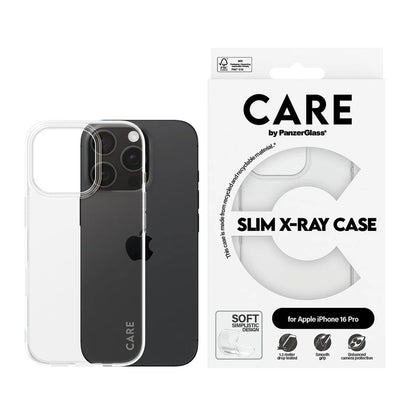 Deksel for Apple iPhone 16 Pro, PanzerGlass, Care Fashionable, Gjennomsiktig