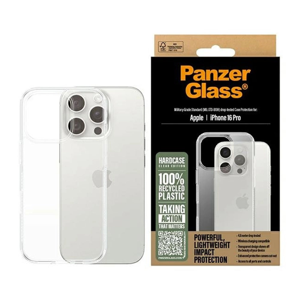 Deksel for Apple iPhone 16 Pro, PanzerGlass, HardCase, Gjennomsiktig