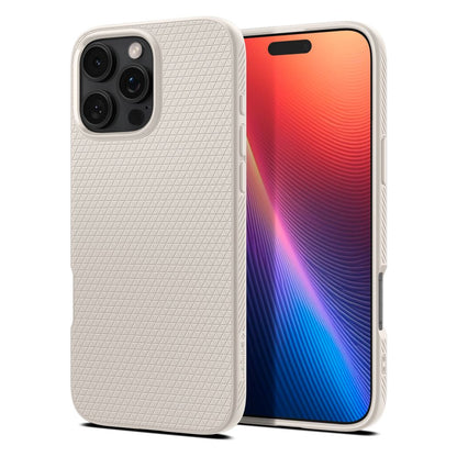 Deksel for Apple iPhone 16 Pro, Spigen, Liquid Air, Beige ACS08120