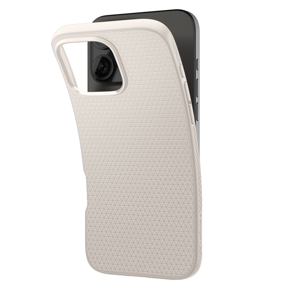Deksel for Apple iPhone 16 Pro, Spigen, Liquid Air, Beige ACS08120