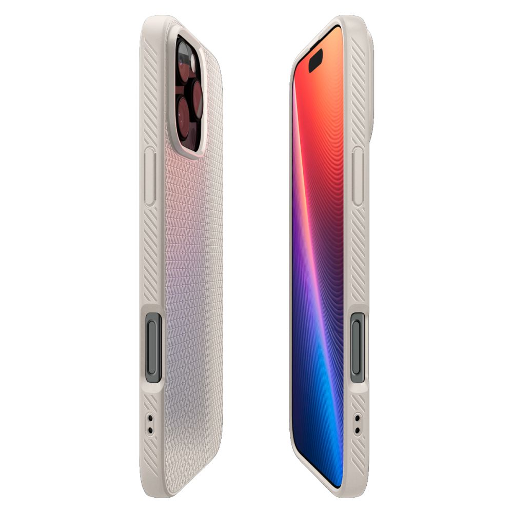 Deksel for Apple iPhone 16 Pro, Spigen, Liquid Air, Beige ACS08120