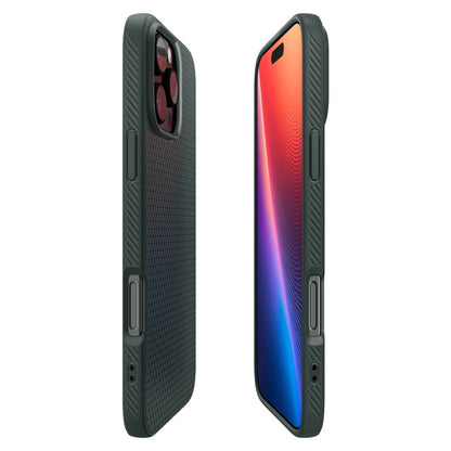 Deksel for Apple iPhone 16 Pro, Spigen, Liquid Air, Grønn ACS08119