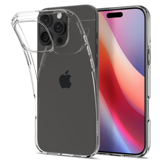 Deksel for Apple iPhone 16 Pro, Spigen, Liquid Crystal, Transparent ACS08112