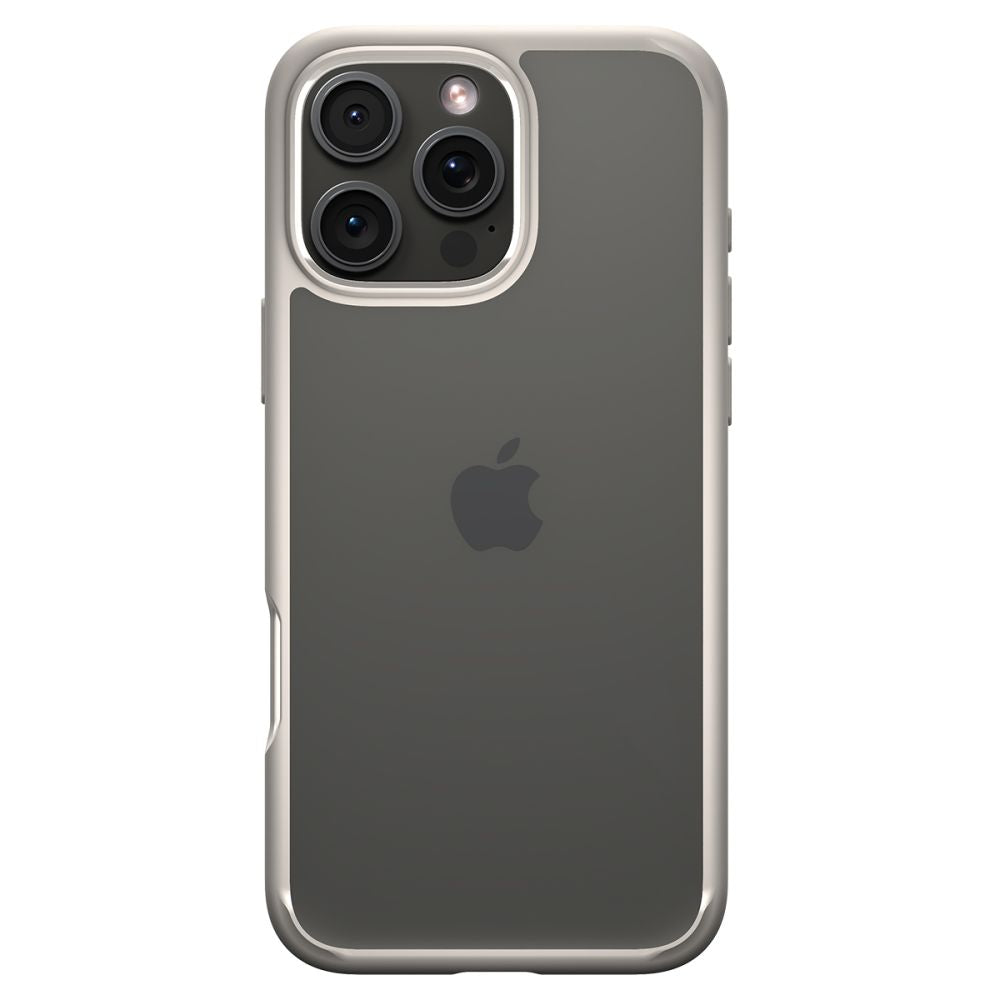 Deksel for Apple iPhone 16 Pro, Spigen, Ultra Hybrid, Beige ACS08127