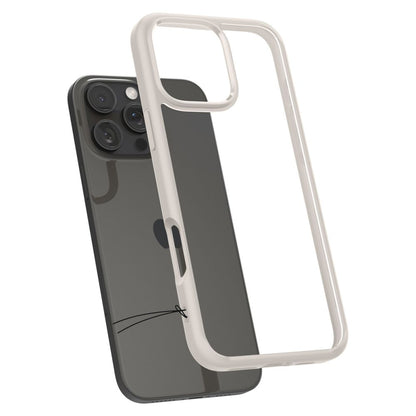 Deksel for Apple iPhone 16 Pro, Spigen, Ultra Hybrid, Beige ACS08127