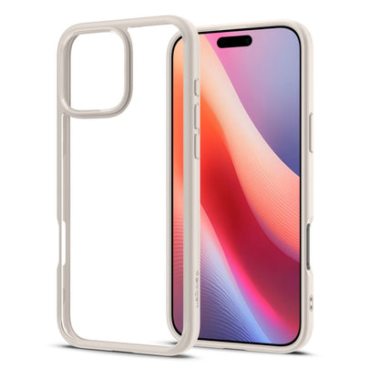 Deksel for Apple iPhone 16 Pro, Spigen, Ultra Hybrid, Beige ACS08127