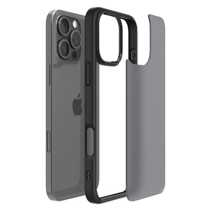 Deksel for Apple iPhone 16 Pro, Spigen, Ultra Hybrid, Satinert svart ACS08124