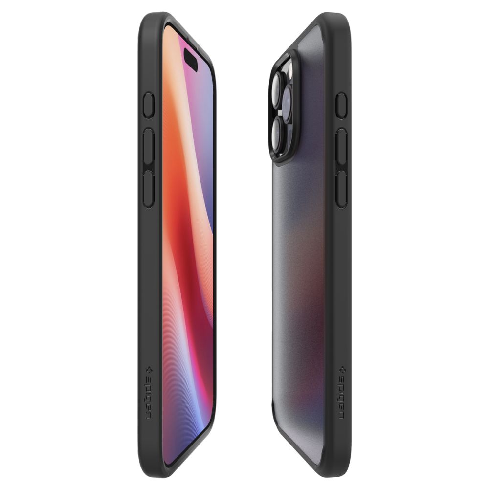 Deksel for Apple iPhone 16 Pro, Spigen, Ultra Hybrid, Satinert svart ACS08124