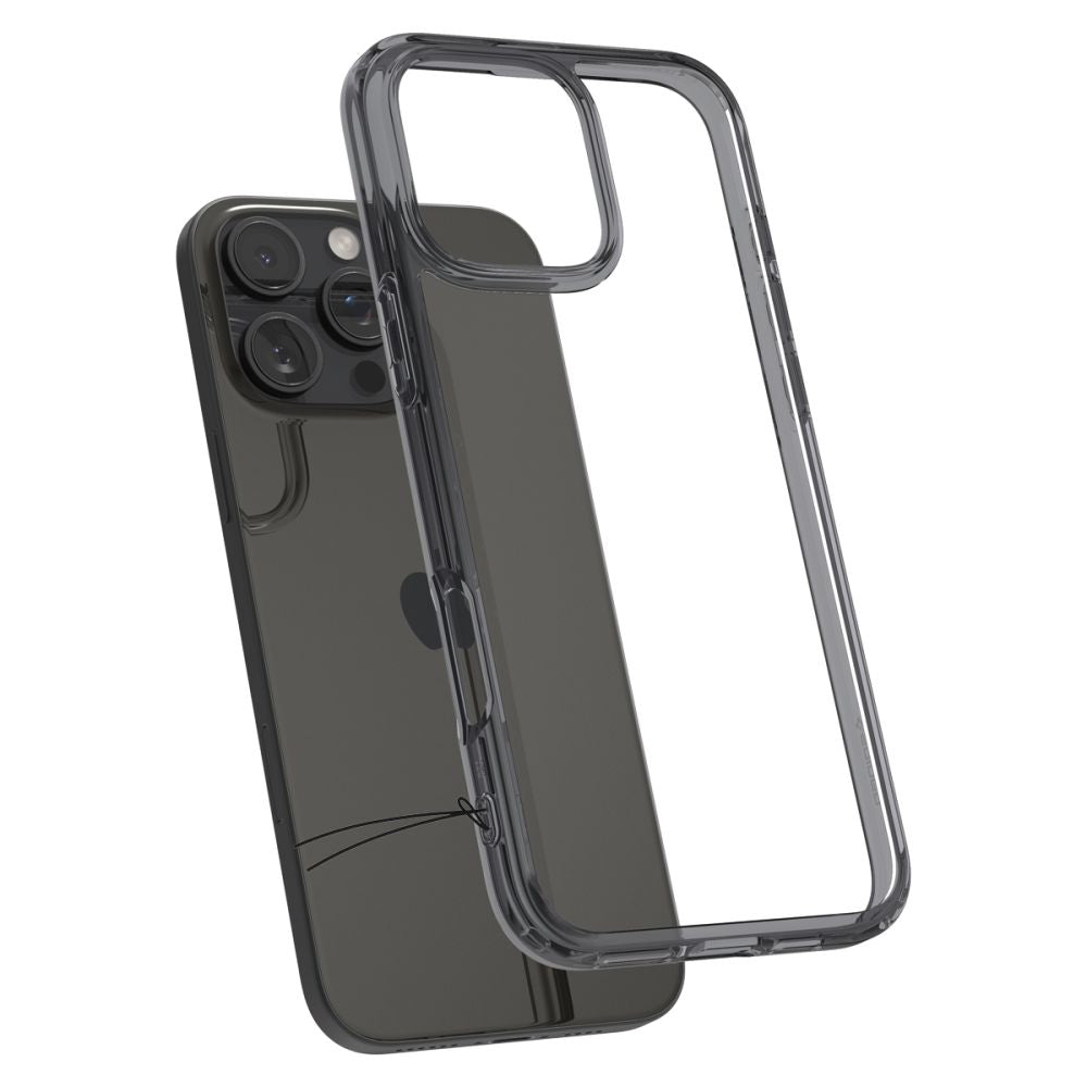 Deksel for Apple iPhone 16 Pro, Spigen, Ultra Hybrid, Røykfarget ACS08123