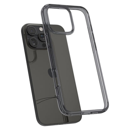 Deksel for Apple iPhone 16 Pro, Spigen, Ultra Hybrid, Røykfarget ACS08123