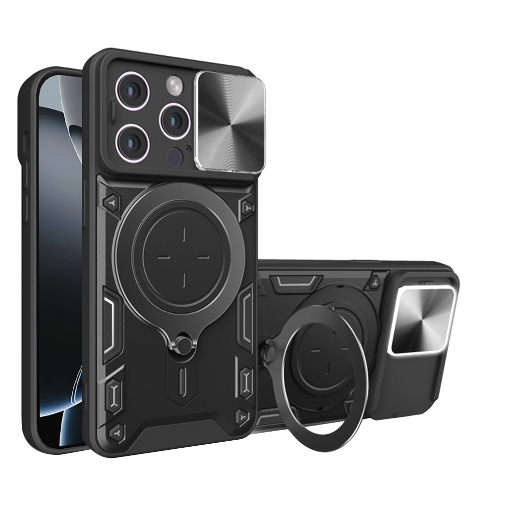 Deksel for Apple iPhone 16 Pro, Techsuit, CamGuard Pro, Svart