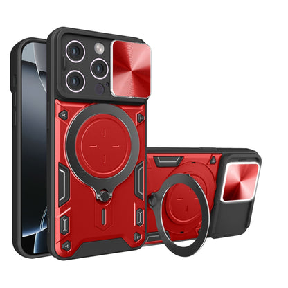 Deksel for Apple iPhone 16 Pro, Techsuit, CamGuard Pro, Rød