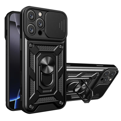 Deksel for Apple iPhone 16 Pro, Techsuit, CamShield, Svart
