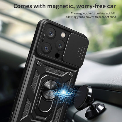 Deksel for Apple iPhone 16 Pro, Techsuit, CamShield, Svart