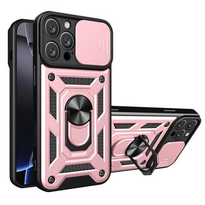 Deksel for Apple iPhone 16 Pro, Techsuit, CamShield, Rosa
