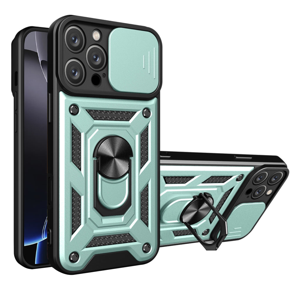 Deksel for Apple iPhone 16 Pro, Techsuit, CamShield, Grønn