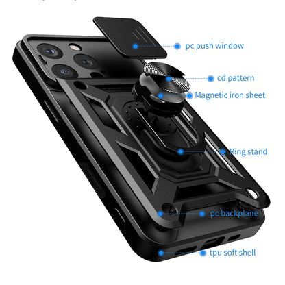Deksel for Apple iPhone 16 Pro, Techsuit, CamShield, Grønn