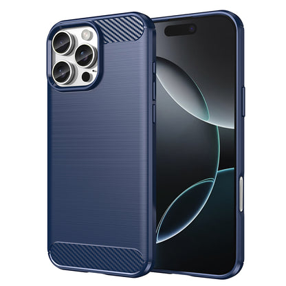 Deksel for Apple iPhone 16 Pro, Techsuit, Karbon, Blå