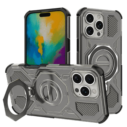 Deksel for Apple iPhone 16 Pro, Techsuit, Carbon Shield Pro, Røykfarget