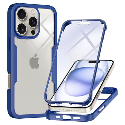 Deksel for Apple iPhone 16 Pro, Techsuit, ColorVerse 360, Blå