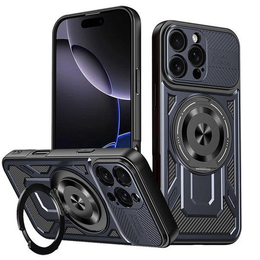 Deksel for Apple iPhone 16 Pro, Techsuit, RuggedCam, Blå