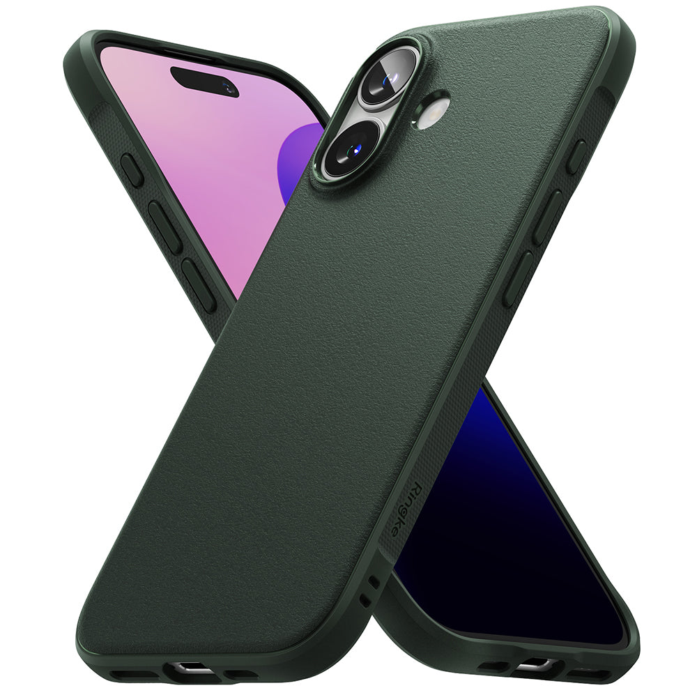 Deksel for Apple iPhone 16, Ringke, Onyx, Mørkegrønn
