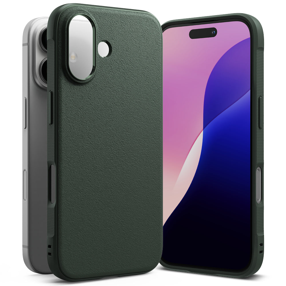 Deksel for Apple iPhone 16, Ringke, Onyx, Mørkegrønn