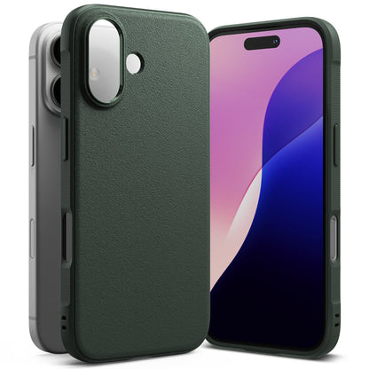 Deksel for Apple iPhone 16, Ringke, Onyx, Mørkegrønn