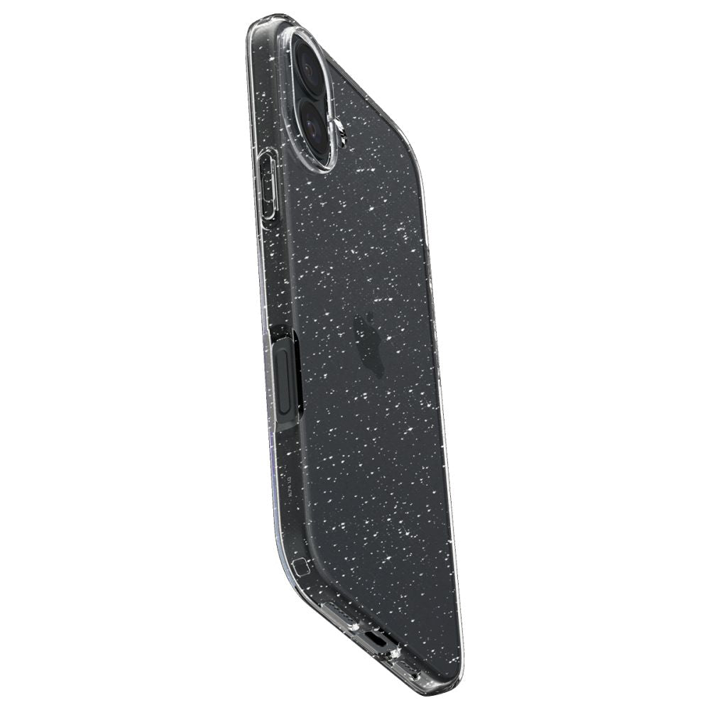 Deksel til Apple iPhone 16, Spigen, Liquid Crystal Glitter, Transparent ACS08192