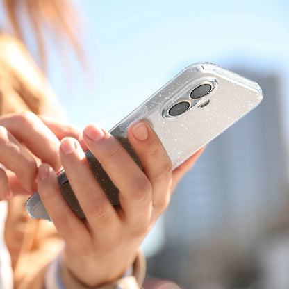 Deksel til Apple iPhone 16, Spigen, Liquid Crystal Glitter, Transparent ACS08192