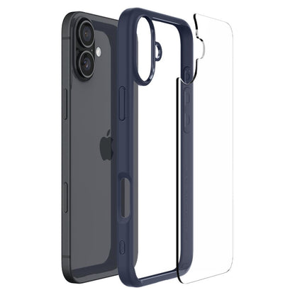 Deksel for Apple iPhone 16, Spigen, Ultra Hybrid, Marineblå