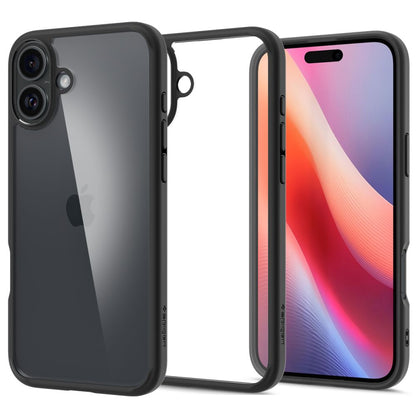 Deksel for Apple iPhone 16, Spigen, Ultra Hybrid, Matt Svart ACS08201