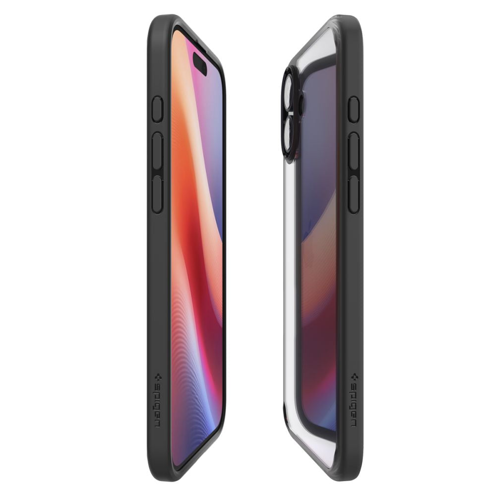 Deksel for Apple iPhone 16, Spigen, Ultra Hybrid, Matt Svart ACS08201